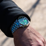 Citizen Tsuyosa NJ0150-81X Men's Automatic Watch – Green Dial with Silver Steel Strap