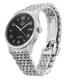 Tudor 1926 Automatic Black Dial Silver Steel Strap Watch for Men - M91650-0002
