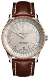 Breitling Navitimer Automatic 41mm U17326241G1P1 Men's Watch – White Dial & Brown Leather Strap