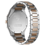 D1 Milano Ultra Thin Silver Dial Two Tone Strap Watch for Women - D1-UTBJ01