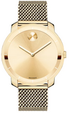 Movado 3600242 Bold Women's Watch – Gold Dial & Gold Mesh Bracelet