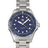 Tag Heuer Aquaracer Diamonds Blue Dial Silver Steel Strap Watch for Women - WAY131L.BA0748