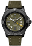 Breitling Avenger Automatic GMT 45 Night Mission V323952A1L1X1 Men's Watch with Green Dial & Green Nylon Strap