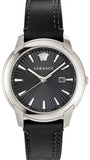 Versace VELQ00119 V-Urban Quartz Men's Watch – Black Dial & Black Leather Strap