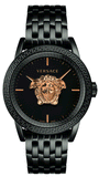 Versace VEDB00518 Palazzo Empire Quartz Men's Watch – Black Dial & Black Steel Strap