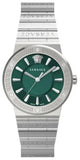 Versace VEVH00920 Grace Quartz Women's Watch – Green Dial & Silver Steel Strap