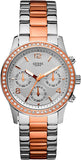 Guess W0122L1 Mini Spectrum Quartz Women's Watch – Silver Dial & Two-Tone Steel Bracelet