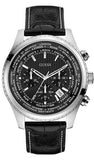 Guess W0500G2 Persuit Multifunction Men's Watch – Black Dial & Black Leather Strap