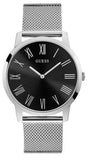 Guess W1263G1 Analog Men's Watch – Black Dial & Silver Mesh Bracelet