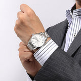 Tag Heuer Carrera Calibre 5 Automatic White Dial Silver Steel Strap Watch for Men - WAR201B.BA0723