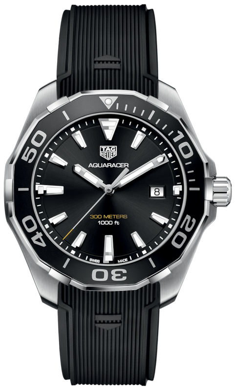 Tag Heuer Aquaracer Black Dial Watch for Men - WAY101A.FT6141