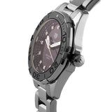 Tag Heuer Aquaracer Quartz Black Dial Silver Steel Strap Watch for Women - WAY131M.BA0748
