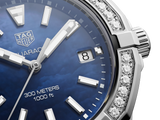 Tag Heuer Aquaracer Quartz Diamonds Blue Dial Blue Nylon Strap Watch for Women - WAY131N.FT6091
