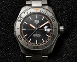 Tag Heuer Aquaracer Calibre 5 Bamford Limited Edition Black Dial Grey Steel Strap Watch for Men - WAY208C.FC6383