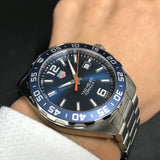 Tag Heuer Formula 1 Quartz 43mm Blue Dial Silver Steel Strap Watch for Men - WAZ1010.BA0842