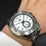 Tag Heuer Formula 1 Calibre 6 Automatic White Dial Silver Steel Strap Watch for Men - WAZ2013.BA0842