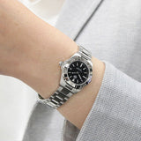 Tag Heuer Aquaracer Quartz Women's Watch WBD1410.BA0741 – Black Dial with Silver Steel Strap