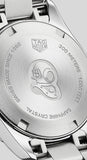 Tag Heuer Aquaracer Quartz Women's Watch WBD1410.BA0741 – Black Dial with Silver Steel Strap
