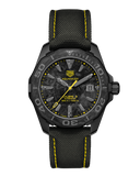 Tag Heuer Aquaracer Calibre 5 Black NATO Strap Carbon Dial Watch for Men - WBD218B.FC6446