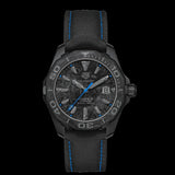 Tag Heuer Aquaracer Calibre 5 Black Nylon Strap Carbon Dial Watch for Men -  WBD218C.FC6447