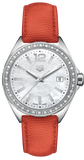 Tag Heuer Formula 1 Women's Quartz Timepiece WBJ131A.FC8250 – Diamond Markers, MOP Dial & Orange Leather Strap