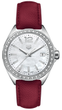 Tag Heuer Formula 1 Women's Quartz Watch WBJ131A.FC8253 – MOP Dial with Red Leather Strap