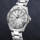 Tag Heuer Aquaracer Professional 200 Quartz Silver Dial Silver Steel Strap Watch for Men - WBP1111.BA0627