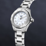 Tag Heuer Aquaracer Professional 200 Quartz Diamond Mother of Pearl Dial Silver Steel Strap Watch for Women - WBP1416.BA0622