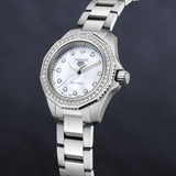 Tag Heuer Aquaracer Professional 200 Quartz Diamond Mother of Pearl Dial Silver Steel Strap Watch for Women - WBP1417.BA0622