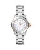 Tag Heuer Aquaracer Professional 200 Quartz Diamonds White Dial Silver Steel Strap Watch for Women - WBP1450.BA0622