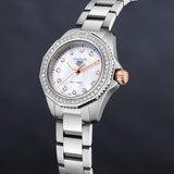 Tag Heuer Aquaracer Professional 200 Quartz Diamonds Mother of Pearl Dial Silver Steel Strap Watch for Women - WBP1451.BA0622
