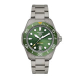 Tag Heuer Aquaracer Professional 300 Automatic Green Dial Silver Steel Strap Watch for Men - WBP208B.BF0631