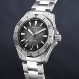 Tag Heuer Aquaracer Professional 200 Automatic Black Dial Silver Steel Strap Watch for Men - WBP2110.BA0627