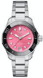 Tag Heuer Aquaracer Professional 300 WBP231J.BA0618 Women’s Automatic Watch – Pink Dial with Diamond Markers & Stainless Steel Bracelet