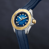 Tag Heuer Aquaracer Professional 200 Automatic Diamonds Blue Dial Blue Rubber Strap Watch for Women - WBP2450.FT6215