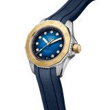 Tag Heuer Aquaracer Professional 200 Automatic Diamonds Blue Dial Blue Rubber Strap Watch for Women - WBP2450.FT6215