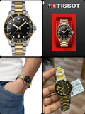 Tissot T120.410.22.051.00 Seastar 1000 Men’s Watch – Black Dial & Two-Tone Stainless Steel Bracelet