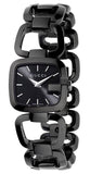 Gucci YA125403 G-Gucci Women's Watch – Black Dial & Steel Bracelet