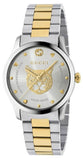 Gucci YA1264074 G-Timeless Women's Watch – Silver Dial & Two-Tone Steel Bracelet