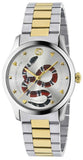Gucci YA1264075 G-Timeless Quartz Women's Watch – Silver Dial & Silver Steel Bracelet