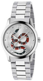 Gucci YA1264076 G-Timeless Women's Watch – Silver Dial & Silver Steel Bracelet