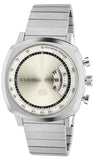 Gucci YA157302 Grip Collection Quartz Men's Watch – Silver Dial & Silver Steel Bracelet