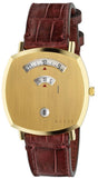 Gucci YA157413 Grip Quartz Women's Watch – Gold Dial & Maroon Leather Strap