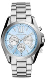 Michael Kors MK6099 Bradshaw Chronograph Women's Watch – Blue Dial & Silver Steel Bracelet