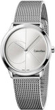 Calvin Klein K3M2112Z Minimal Men's Watch – Silver Dial & Silver Mesh Strap