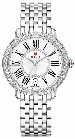 Michele Serein Silver Dial Silver Steel Strap Watch for Women - MWW21B000030