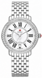 Michele Serein Mother of Pearl Dial Silver Steel Strap Watch for Women - MWW21B000030