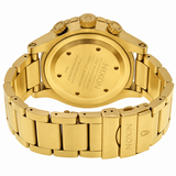 Nixon 48-20 Chrono Blue Dial Gold Steel Strap Watch for Men - A486-1922