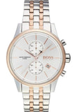 Hugo Boss 1513385 Jet Men's Watch – Silver Dial & Two Tone Steel Strap