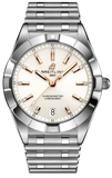 Breitling Chronomat 32 A77310101A3A1 Women's Watch – White Dial with Diamond Accents & Silver Stainless Steel Strap